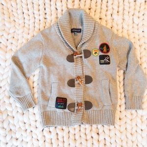 Andy & Evan Gray Kids Sweater with Patches